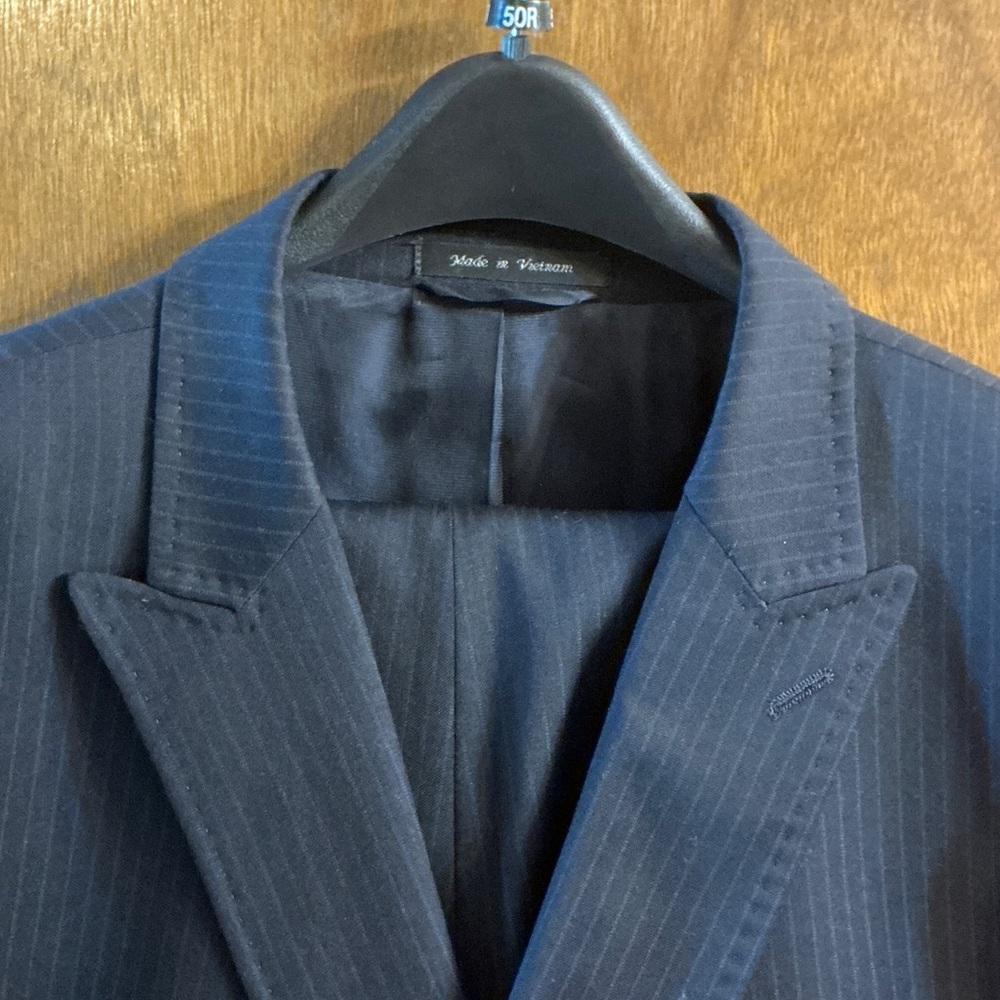 Michael Kors Dark Pinstripe Suit Jacket
